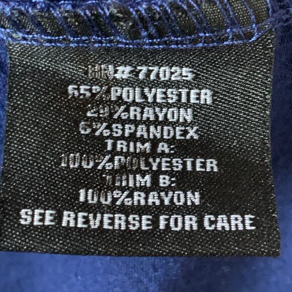 Serena Williams Signature Statement Blue and Black Cardigan Lace and Fringe M/L - Picture 12 of 16